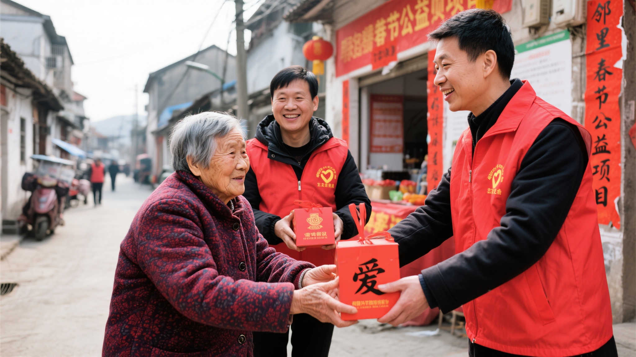 据了解，这项特别欢迎的春节公益项目以邻里