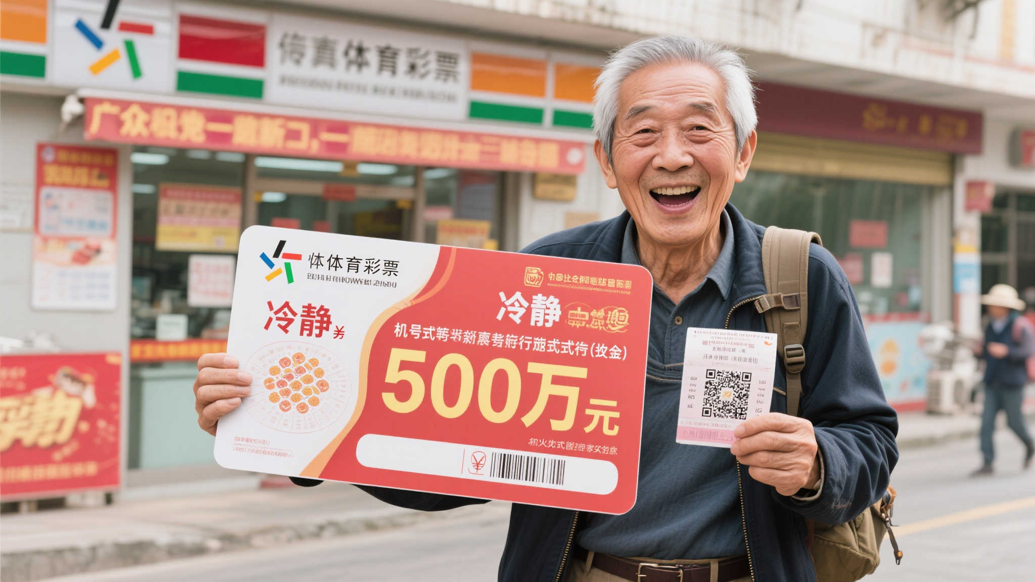 想象一下，当你随手买的一张彩票竟然中了5