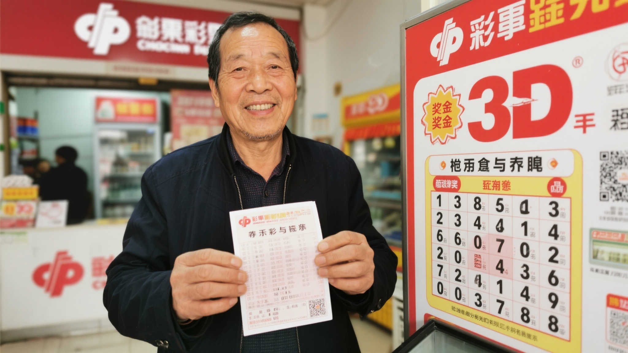 资深彩民坚持七八年终获福彩3D十万元大奖