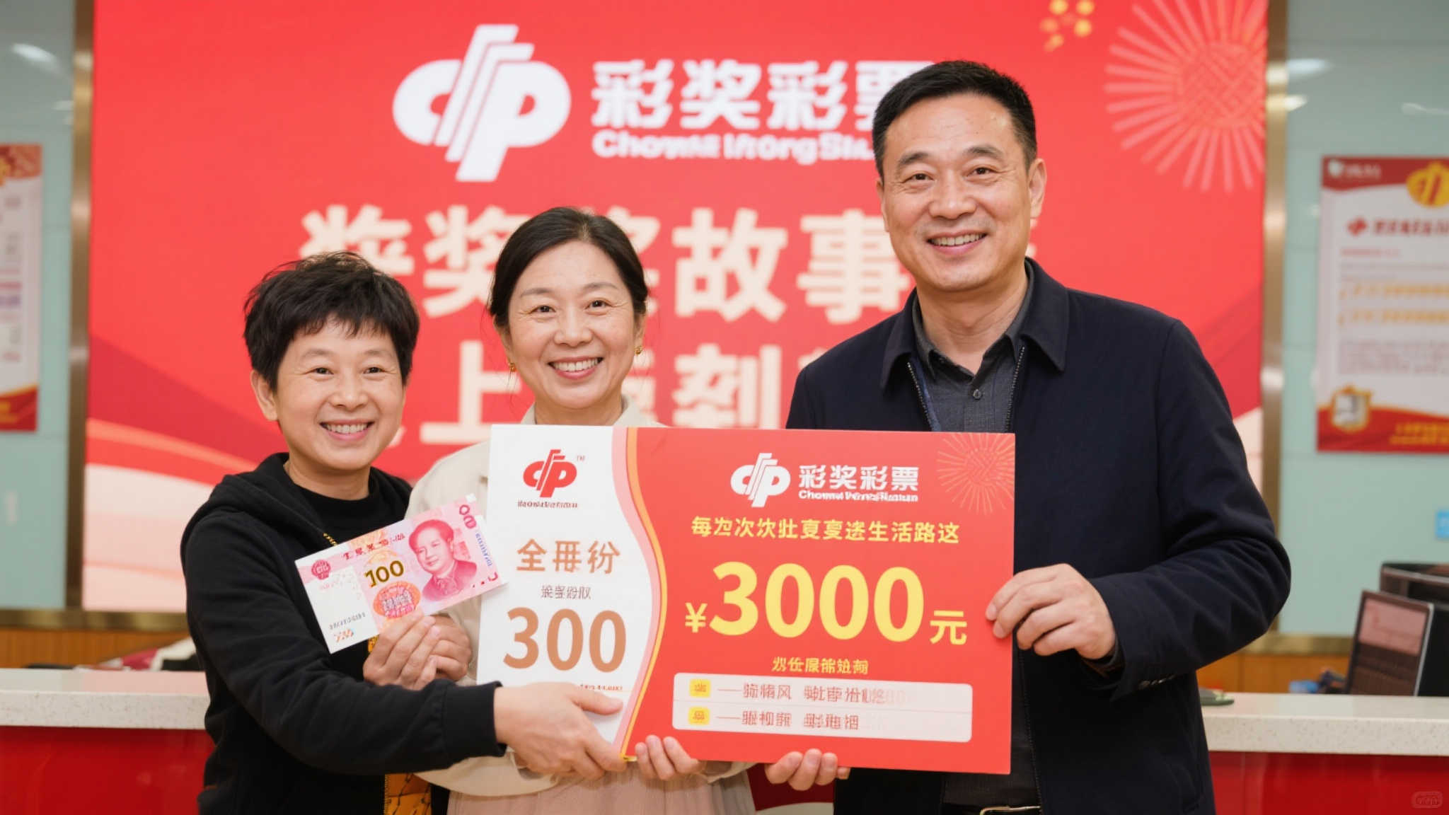彩民出差偶遇好运，百倍投注福彩3D狂揽10.4万