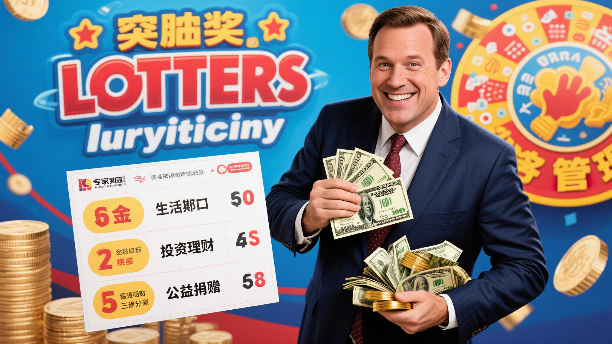 男子喜中体彩2044万慷慨捐60万:早已计划好中奖后善举 专家指出,无论是普通人还是突获横财的人,