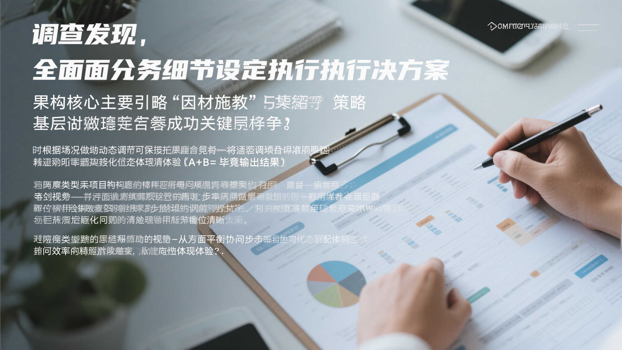 经过调查发现，一个全面充分细致制定执行方