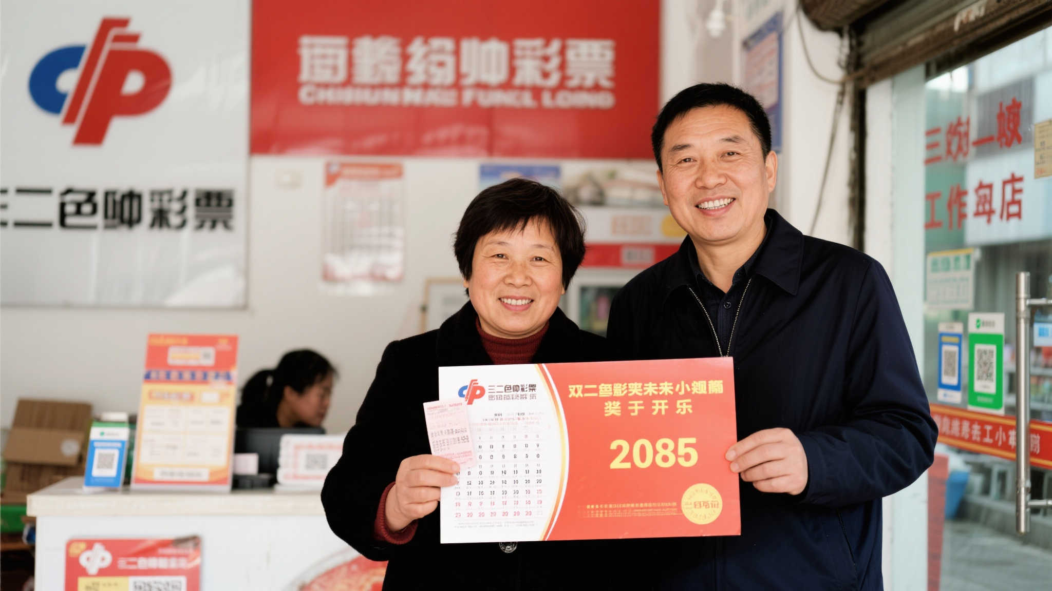 这对夫妻来自一个小城市，购彩已经成了他们