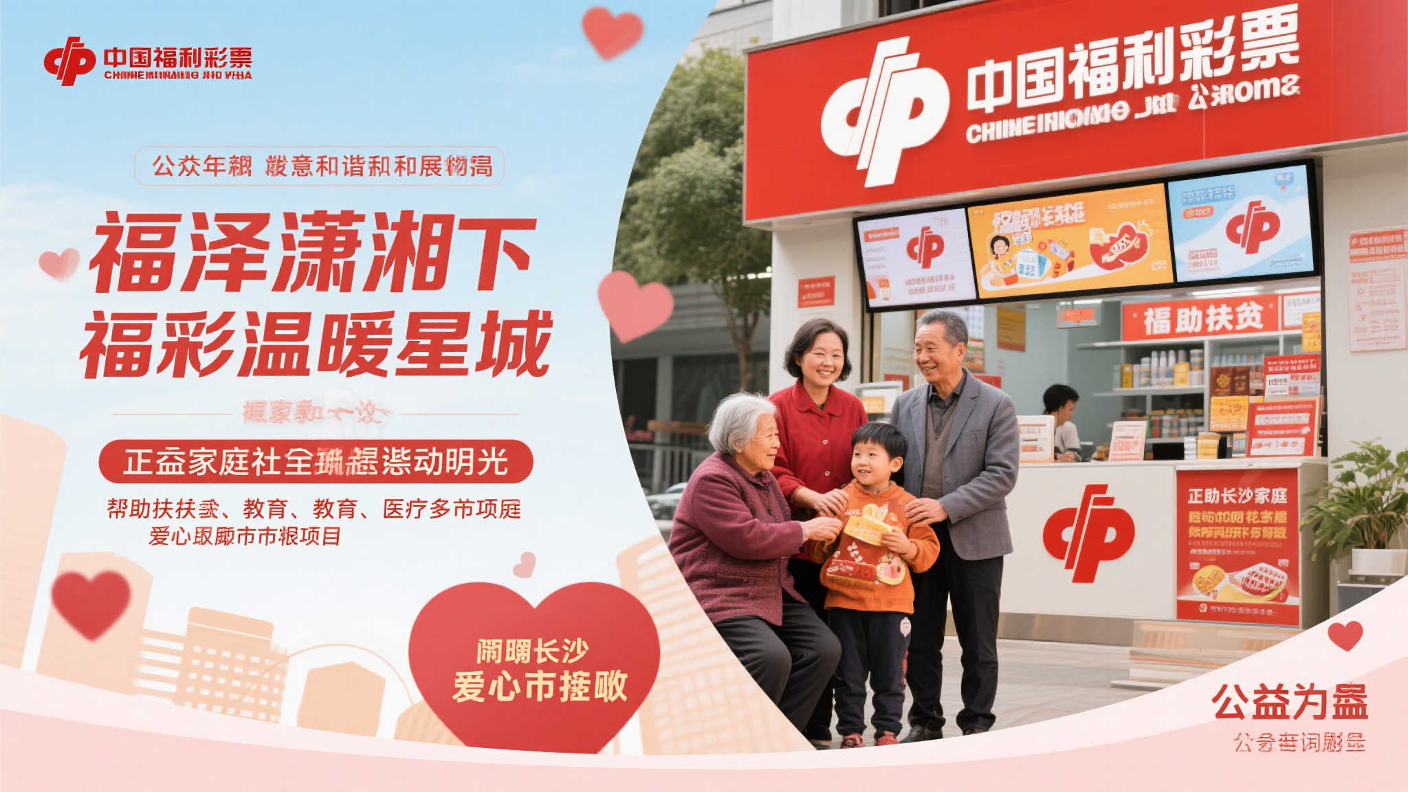 【福彩公益润星城】福泽潇湘,温暖长沙 近年来,随着社会发展与公众福利意识的提高
